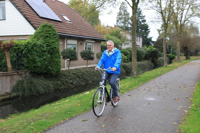 Piet Speksnijder op de fiets